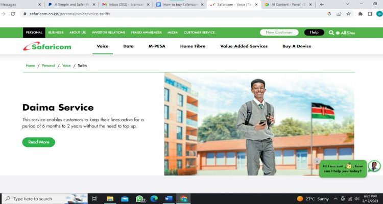 How to buy Safaricom Monthly Minutes