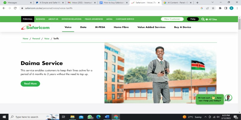 How to buy Safaricom Monthly Minutes